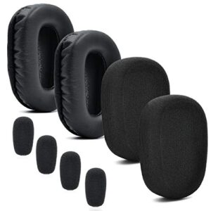defean repair parts suit replacement ear pads cushion 4 x mic foam compatible with blueparrott b450-xt b450xt noise cancelling headset