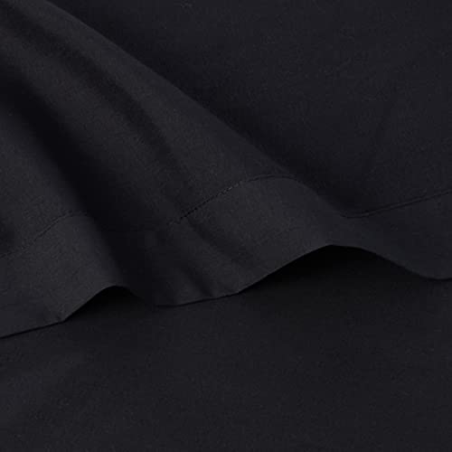 King Size Sheets - Breathable Luxury Bed Sheets with Full Elastic & Secure Corner Straps Built In - 1800 Supreme Collection Extra Soft Deep Pocket Bedding, Sheet Set, EXTRA DEEP pocket - King, Black