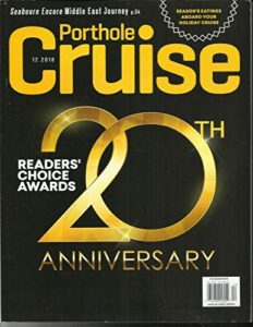 porthole cruise reader's choice awards 20th anniversary december, 2018