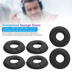 Lazmin112 3 Pairs Ear Pads, Replacement Headset Cushion Cover Fit for Sony MDR‑ZX100 ZX300 V150 V250 Headphone