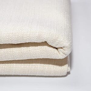 yutong fabric by the yard and 9oz-100% polyester upholstery sewing fabrics-solid ivory pattern