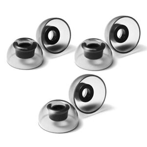 azla sednaearfit crystal 3 pairs (size m/ml/l 3pr) replacement earbud tips eartips for tws - compatible with galaxy buds 2, buds, buds+