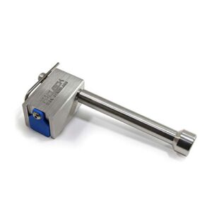 paclock's ucs-80s-400 trailer hitch lock, buy american act compliant, 5/8" pin for 4" receivers, stainless steel, high security 6-pin cylinder, 1 lock keyed to a number u-pick! w/ 2 keys