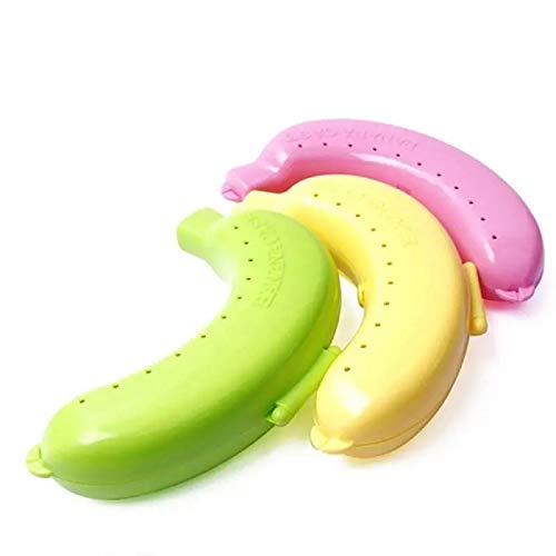 1PC BPA-Free Cute Banana Case Protector Box Container Trip Outdoor Lunch Fruit Storage Box Holder Banana Trip Outdoor Travel Storage Box-randomcolor