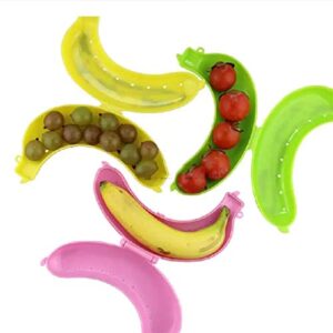 1PC BPA-Free Cute Banana Case Protector Box Container Trip Outdoor Lunch Fruit Storage Box Holder Banana Trip Outdoor Travel Storage Box-randomcolor