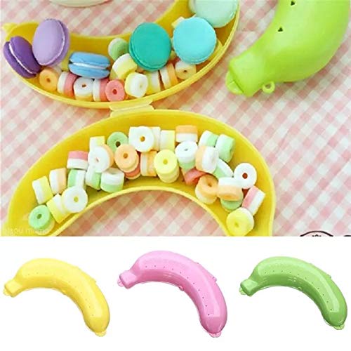 1PC BPA-Free Cute Banana Case Protector Box Container Trip Outdoor Lunch Fruit Storage Box Holder Banana Trip Outdoor Travel Storage Box-randomcolor