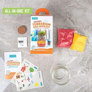 Back to the Roots Organic Kids Terrarium Grow Kit - Easy-to-Use DIY Set for All Ages Small