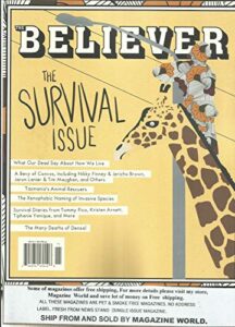 the believer magazine, the survival issue october/november, 2020 issue, 132