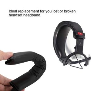 Asixxsix Universal Headphone Headband Cover, Comfortable Black Headband Cushion, Soft Foam Medium-Sized Headphones Repairing for Audio-Technica Replacing Old Part