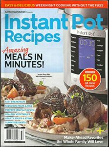 instant pot recipes magazine, amazing meals in minutes ! special edition, 2020