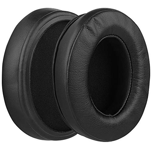 Geekria QuickFit Protein Leather Replacement Ear Pads for Razer Kraken X, Kraken X Ultralight, Kraken X Lite Headphones Earpads, Headset Ear Cushion Repair Parts (Black)