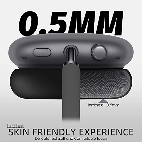 Seltureone Case Compatible for AirPods Max Earpads, Earcup Cover Protector, Silicone Earphone Protective Earpad Cover Accessories for AirPod Max Headphones Ear Pads, Black