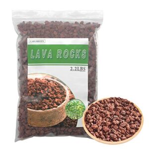 carurbody red lava rocks for plants -100% pure volcanic rock no dyes or chemicals-best lava stones top dressing for cacti succulents plants,bonsai
