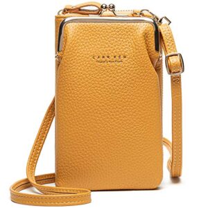 crossbody cell phone purse wallet for women mini cell phone pouch shoulder bag with strap for women pu leather