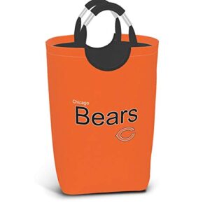 Chicago Bears Laundry Baskets,Portable Durable Clothes Storage Baskets for Office Bedroom Clothes Toys Gift Basket,Square 12.6×22.7inch