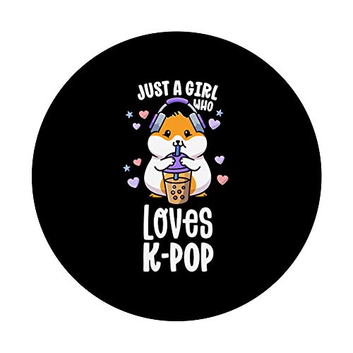 K Pop Gifts For Teens Girl Kawaii KPop Hamster Bubble Tea PopSockets PopGrip: Swappable Grip for Phones & Tablets