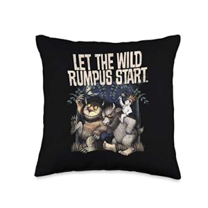 where the wild things are wild rumpus throw pillow