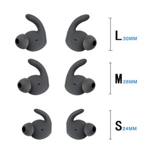 Sara-u 6Pcs Earbuds Cover in-Ear Tips Soft Silicone Skin Earpiece Ear Hook Buds Replacement Compatible for Hua-wei XSport/Honor AM61 Sports Bluetooth Headset