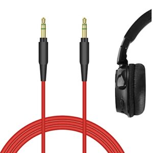 geekria quickfit audio cable compatible with jabra revo, move style edition, elite 85h, philips fidelio l3, a4216, h6506, shp9500, shp6000 cable, 3.5mm aux replacement stereo cord (4 ft/1.2 m)