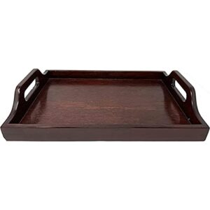 g.e.t. rst-18314 serving tray, 18" x 14", mahogany