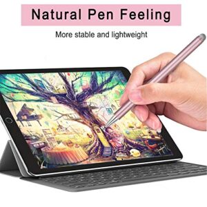 Stylus Pens for iPad, Touch Screens Stylus Pencils High Sensitivity Disc & Fiber Tip Universal Stylus with Magnetic Cap Compatible with iPad, iPhone, Android, Microsoft Tablets