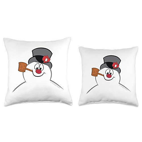 Frosty the Snowman Frosty Face Throw Pillow, 18x18, Multicolor