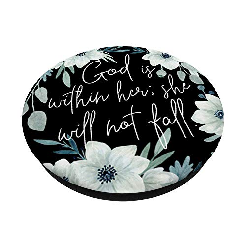 God Is Within Her - Christian Scripture Bible Verse Psalm PopSockets PopGrip: Swappable Grip for Phones & Tablets