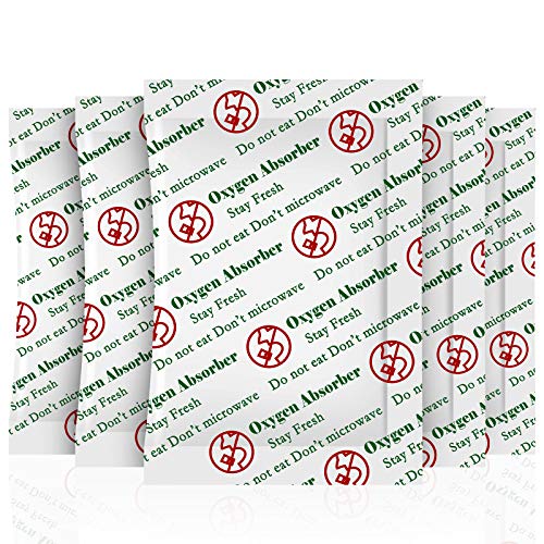 SurpOxyLoc(50Sachets)500cc Oxygen Absorbers for Food Storage, Food Grade Oxygen Absorbers Packets for Food