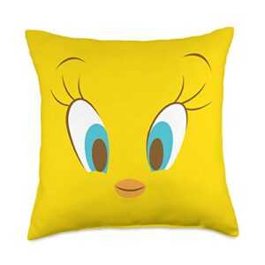 looney tunes tweety head throw pillow, 18x18, multicolor