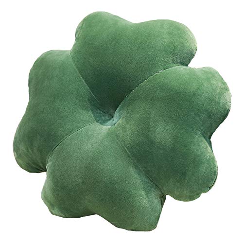 KEZHUYING Four-Leaf Clover Pillow Household Throw Pillow Decoration (Green)