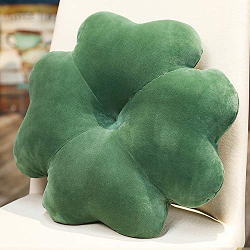 KEZHUYING Four-Leaf Clover Pillow Household Throw Pillow Decoration (Green)