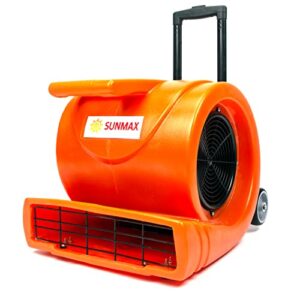 generic 3-speed air mover 1.3hp 5000 cfm powerful floor blower carpet dryers janitoral floor dryer with telescopic handle, wheels