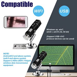 SVBONY SV606 USB Digital Microscope 50-1000x,Wireless Microscope for Phone, Handheld USB HD Inspection Camera, Compatible with Android, iOS Smartphone or Tablet, Windows Computers