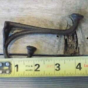 Midwest Craft House 8 Rustic Cast Iron Coat Hat Wall Hooks Restore School Farm Towel Bath Kitchen