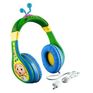 eKids Cocomelon Wired Headphones for School, Home or Travel, Includes Share Port