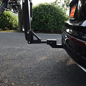 REYSUN 864121 Trailer Hitch Riser with 2.25 inch Rise/Drop for 2 inch Receiver Hitch Extension, Solid Shank, Hitch Pin Kit Included