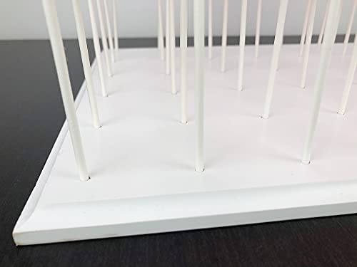 Nangopop Cake Pop Stand Display - 48 Count Wood Lollipop Holder, Candy or Sucker Stand for Wedding, Baby Shower, Birthday Party - Fit 5/32" (4mm) Lollipop Sticks