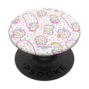 the simpsons family rainbow sprinkles popsockets swappable popgrip
