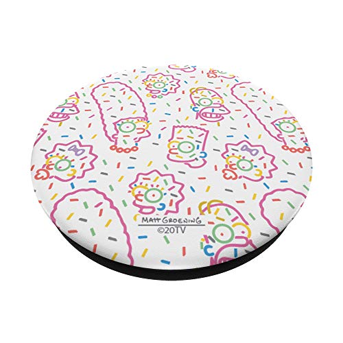 The Simpsons Family Rainbow Sprinkles PopSockets Swappable PopGrip