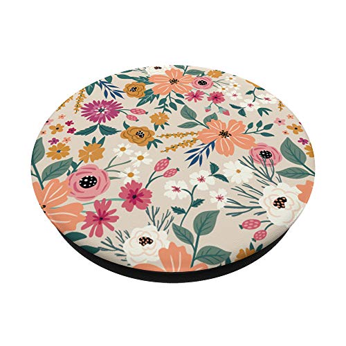 Beautiful Colorful Floral Flowers Design PopSockets PopGrip: Swappable Grip for Phones & Tablets