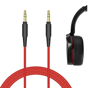 geekria quickfit audio cable compatible with sony mdr-xb950b1, xb950n1, xb950bt, xb750bt, wh-1000xm5, 1000xm4, 1000xm3, xb910n, xb900n cable, 3.5mm aux replacement stereo cord (4 ft/1.2 m)