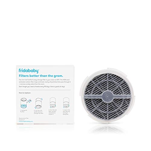 Frida Baby Replacement Filter for 3-in-1 Air Purifier with Activated Carbon Filter to Remove Odors, Air Pollution & More
