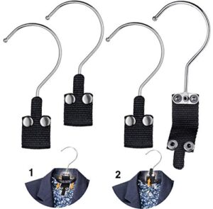 hangaroo travel hangers - portable hangers for clothes that easily attach to clothing labels - patented, lightweight, pocket-size design - sturdy and compact traveling hangers (4-pack)