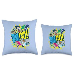 Teen Titans Go Team Throw Pillow, 16x16, Multicolor