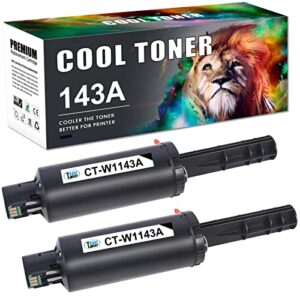 cool toner compatible toner reload kit replacement for hp 143a w1143a 143ad w1143ad for hp neverstop laser mfp 1202w 1001nw mfp 1202nw 1201 toner printer (black, 2-pack)