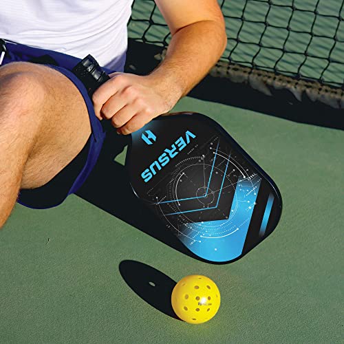 Helium Pickleball Paddles Set of 4 - USAPA Certified - Graphite Fiberglass Surface, Lightweight Honeycomb Core (Versus)