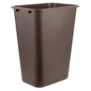 pro&family 41 qt. / 10 gallon / 38 liters brown rectangular wastebasket. trash bin kitchen garbage can waste basket recycle bin