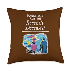 beetlejuice handbook throw pillow, 18x18, multicolor
