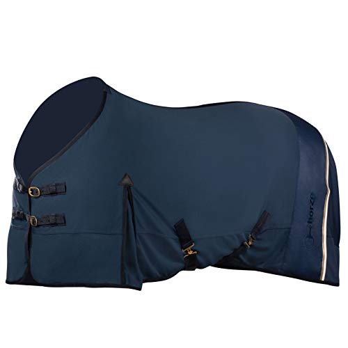 HORZE Montauk Breathable Mesh Summer Horse Sheet - Night Dark Blue - 75 in