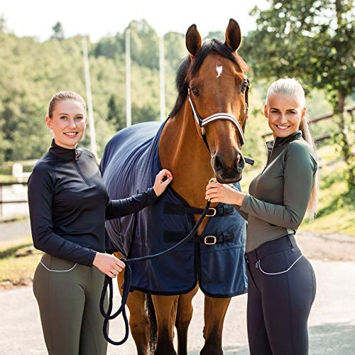 HORZE Montauk Breathable Mesh Summer Horse Sheet - Night Dark Blue - 75 in